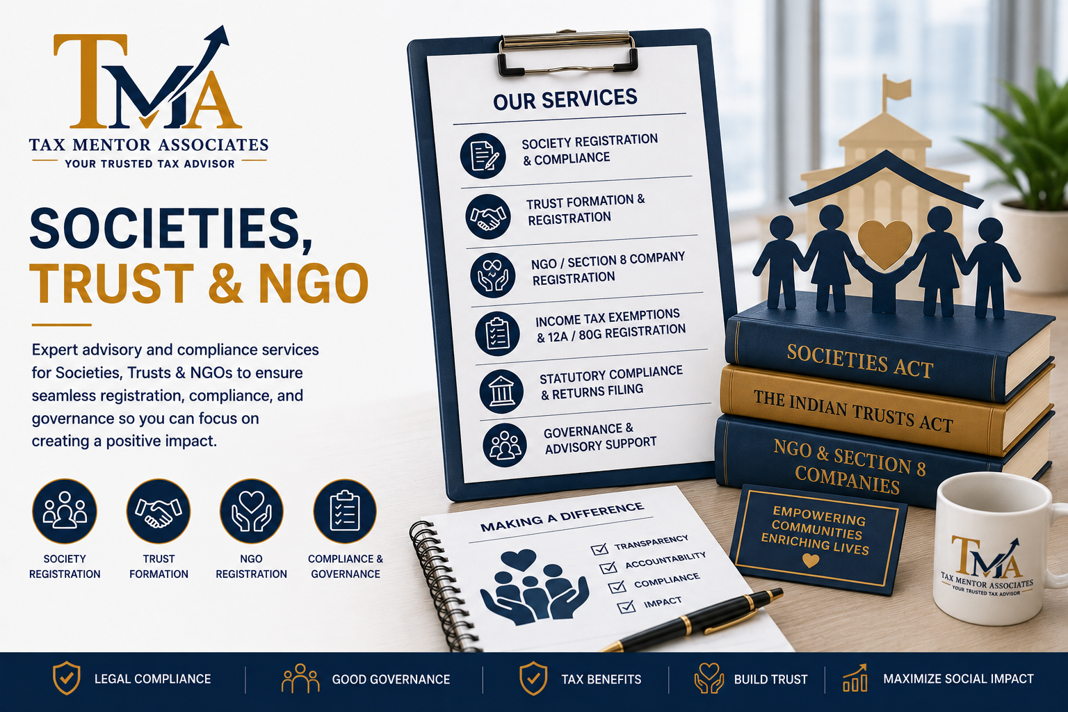 Societies, Trusts & NGO Services